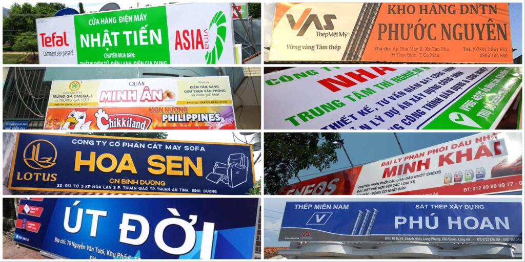 bang hieu decal quang cao go cong