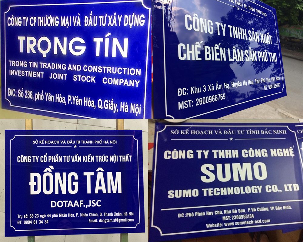 bang mica cong ty