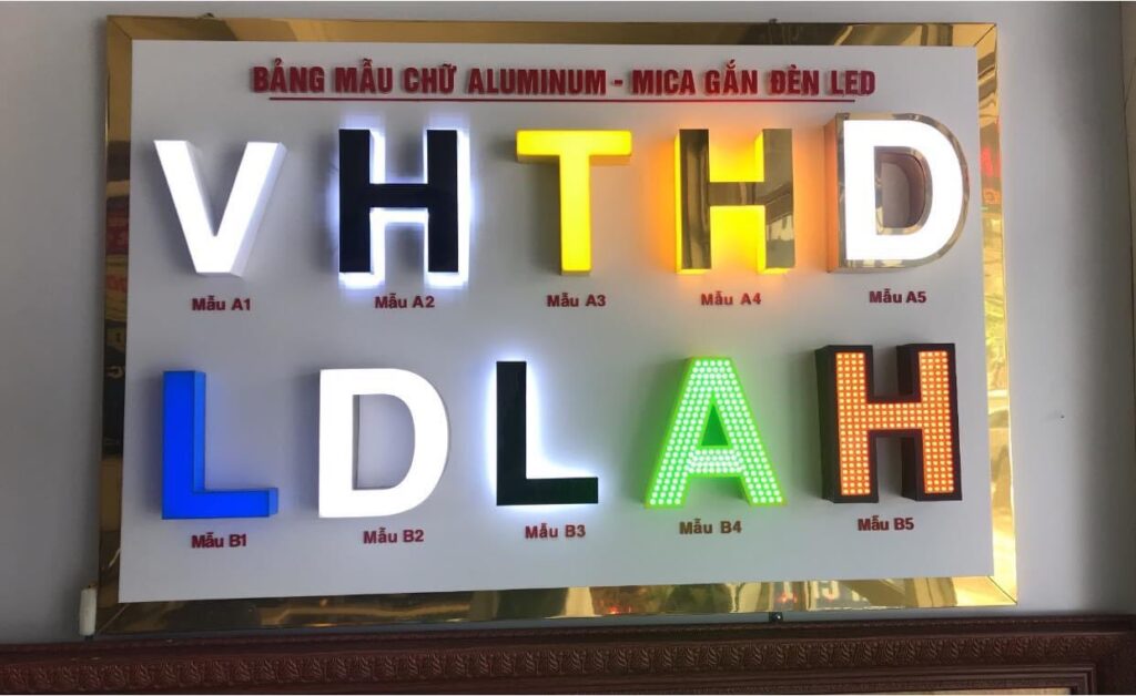 chu noi led thong dung