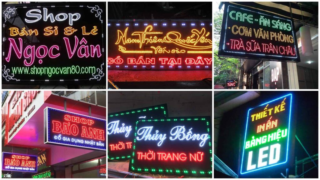 tong hop bien hieu led vay