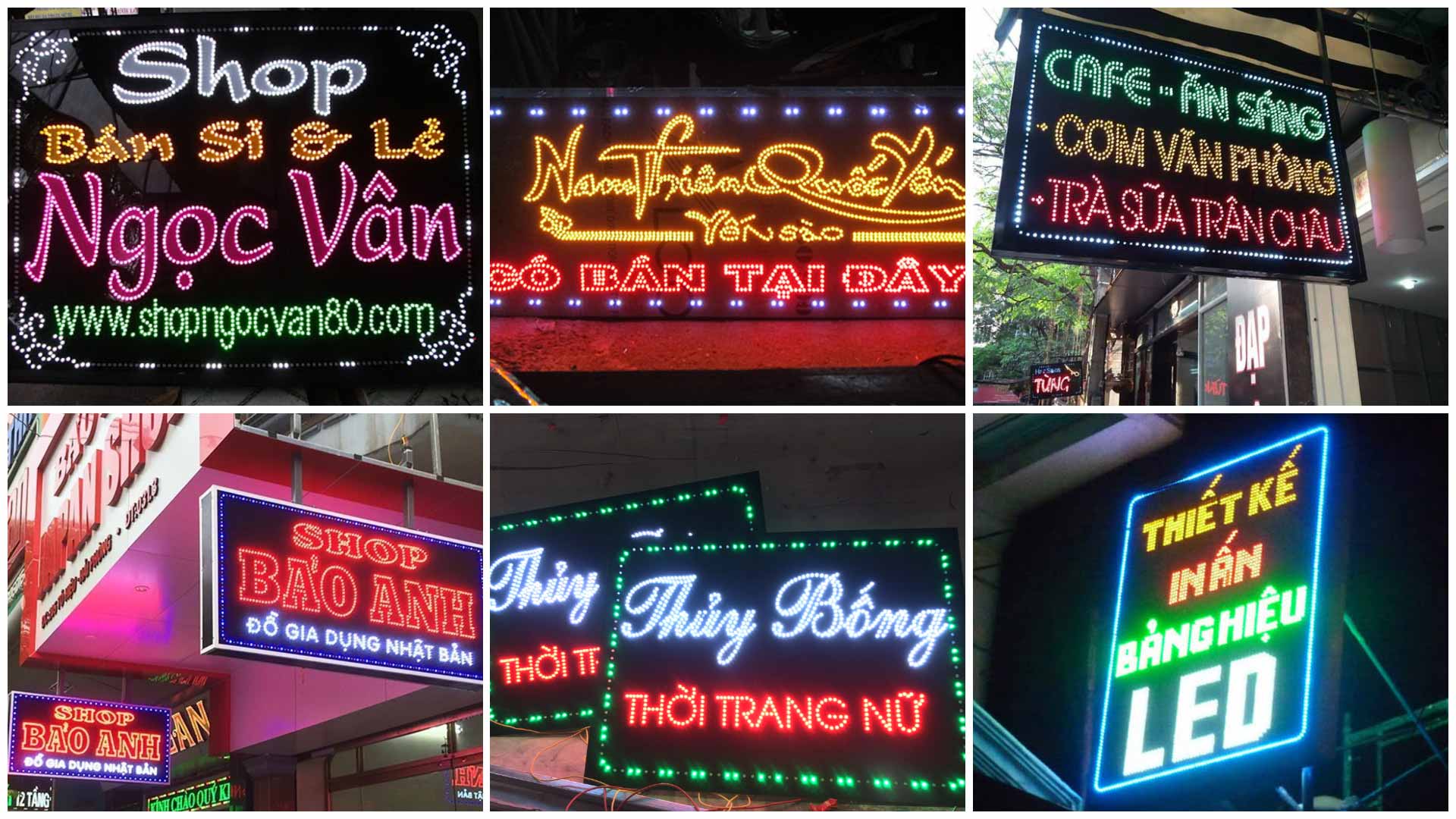 tong hop bien hieu led vay